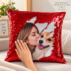 Custom Reversible Sequin Pillow