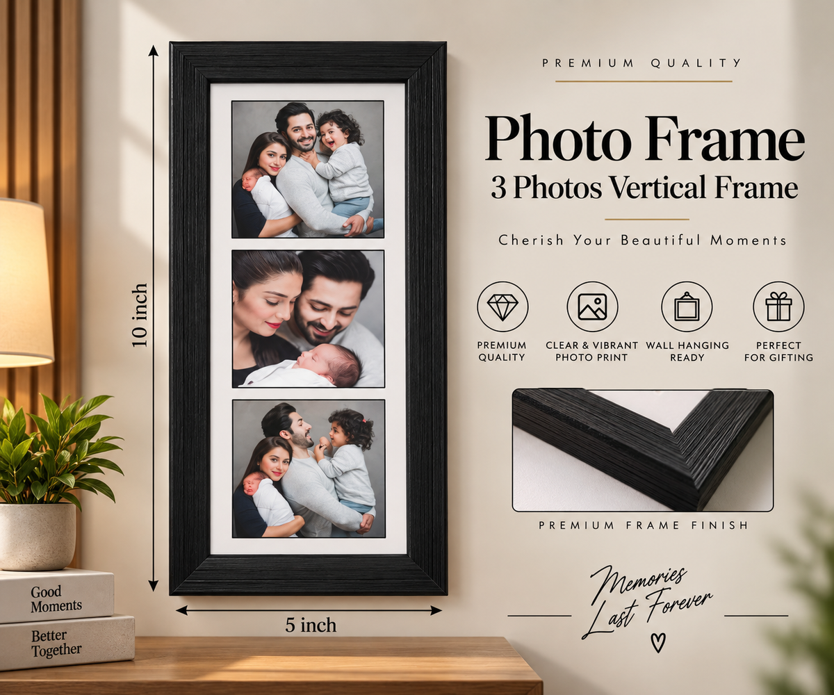 Custom Photo Frame – Vertical 5 x 10 Inch