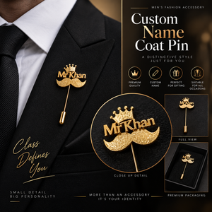 Custom Name Coat Pin – Script Style