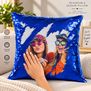 Custom Reversible Sequin Pillow