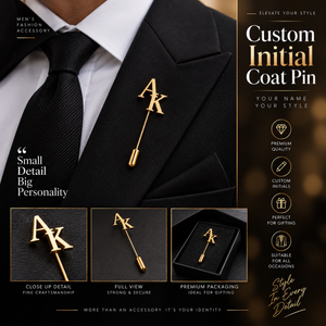 Custom Name Coat Pin – Script Style